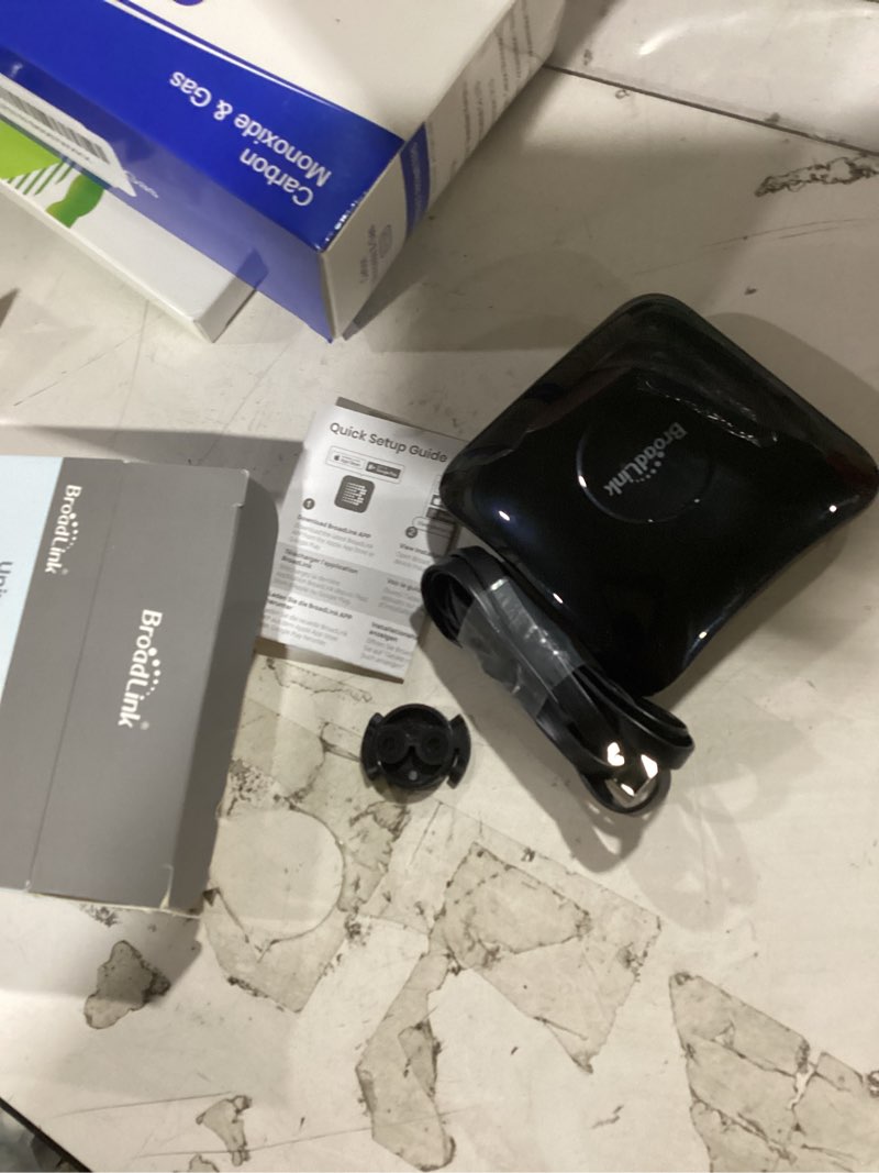 Condition photo showing Good Condition for broadlink rm4 pro ir and rf universal remote, all in one hub code learning wi-fi remote control for tv air conditioner stb audio, curtain motor, works with alexa, google home, ifttt