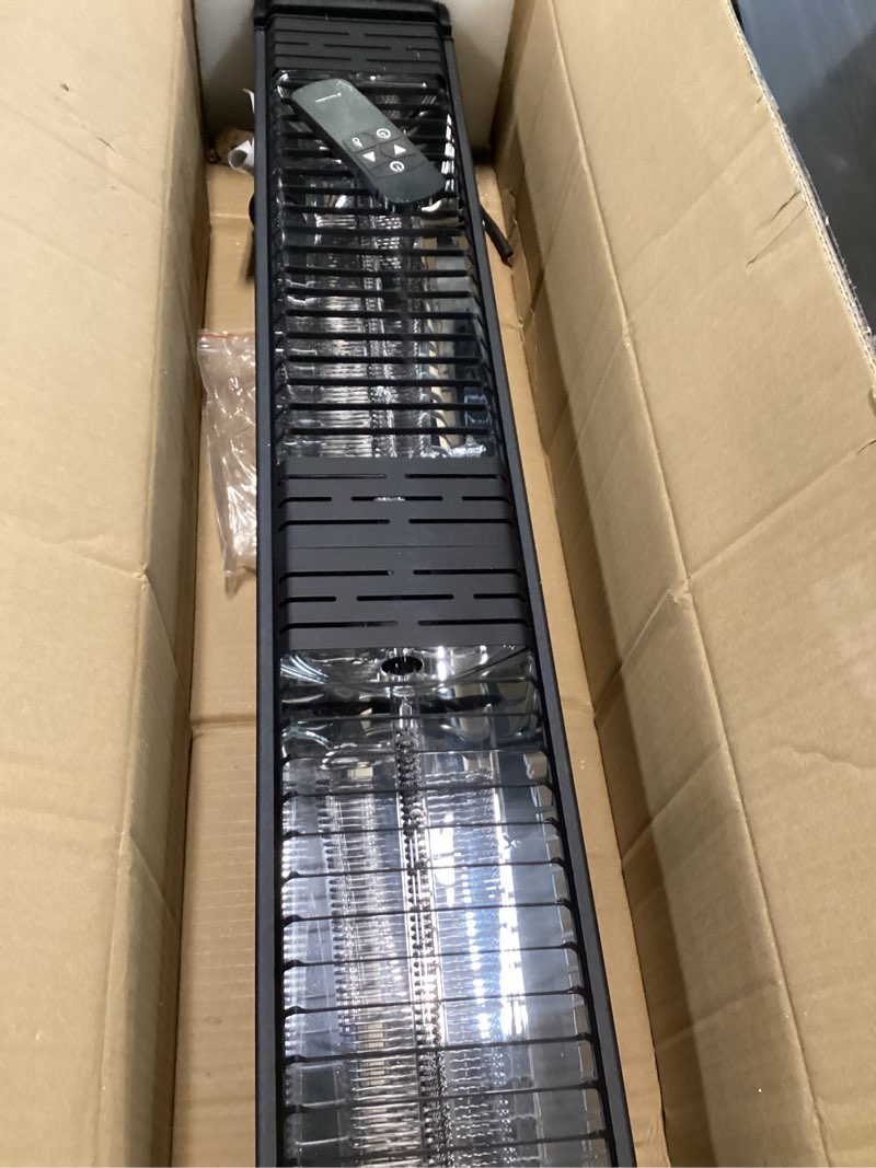 Condition photo showing As Is for ThermoMate Infrared Electric Patio Heater, 3000W Carbon Fiber Heating for Outdoor/Indoor, Porch, Deck, Garage with Remote 24 Hours Timer, Hard Wired 240V