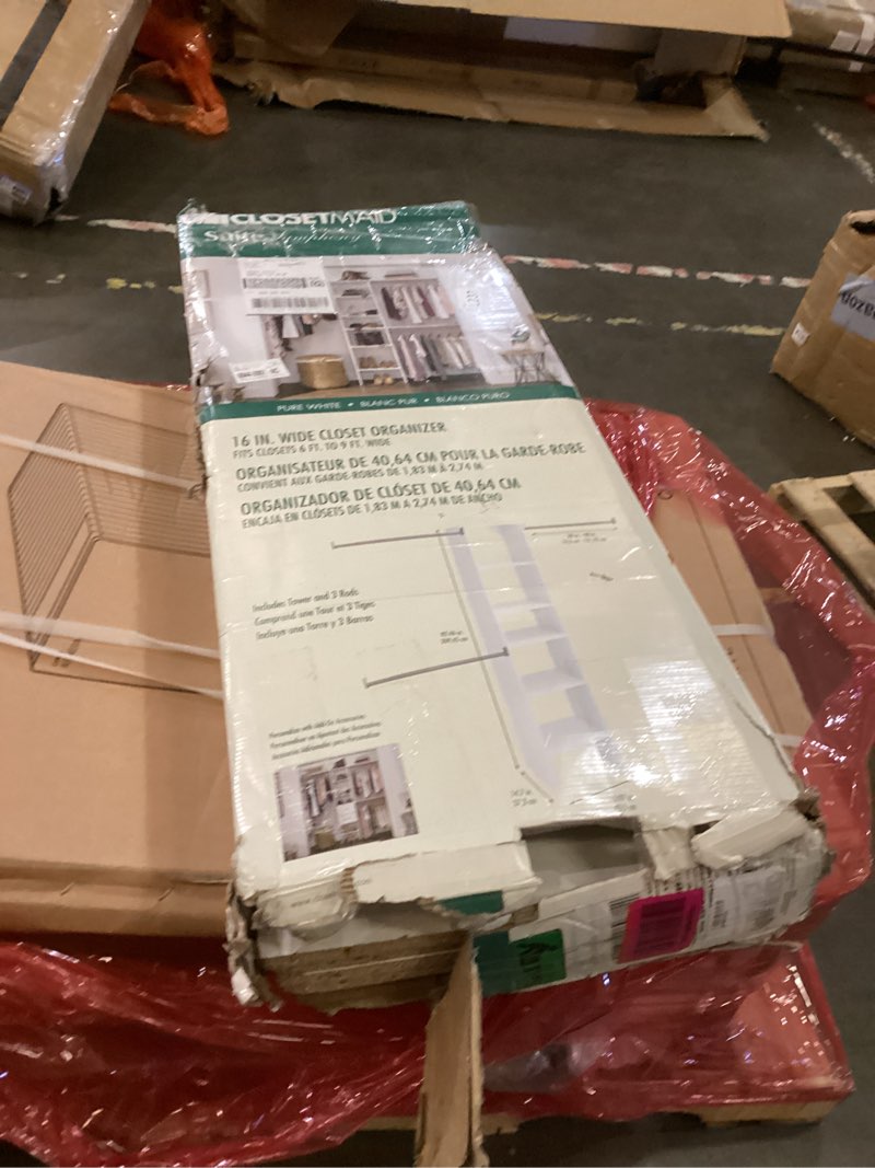 16” wide closet organizer