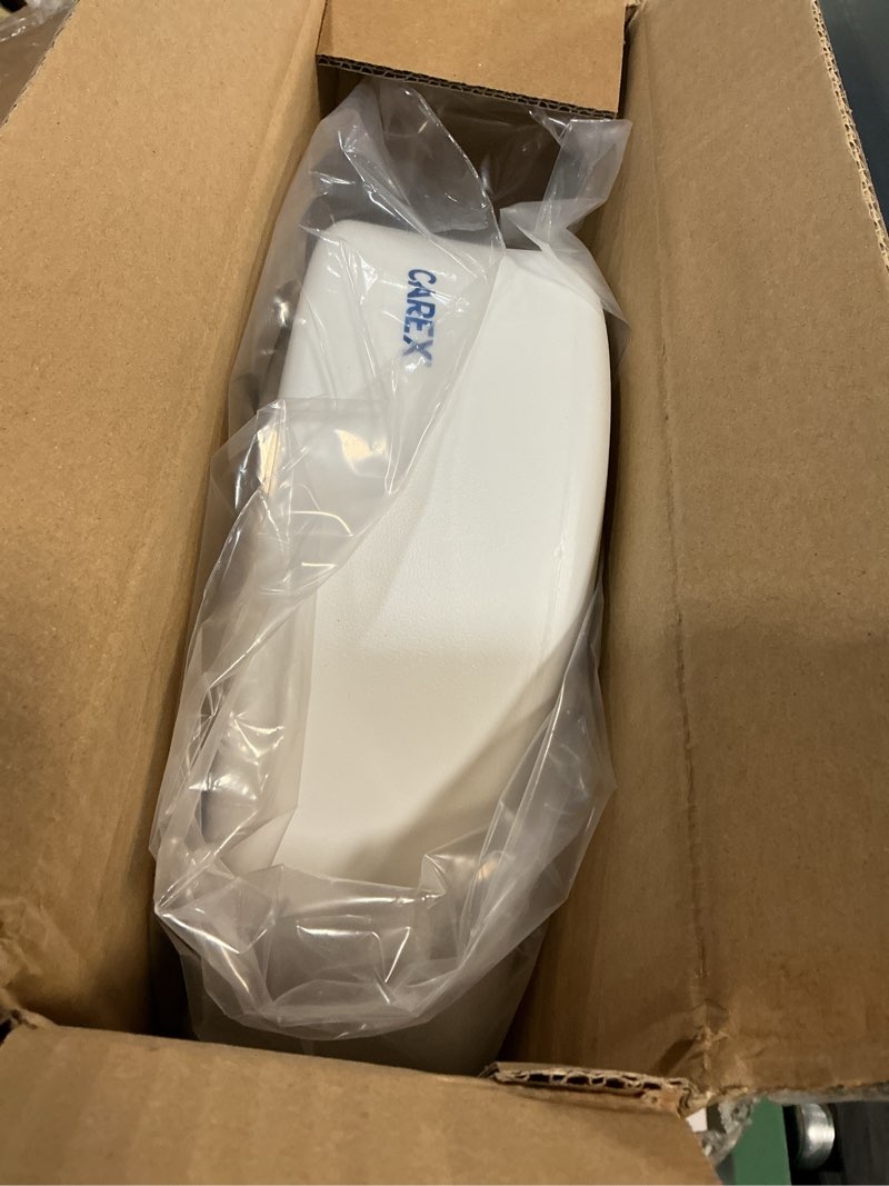 Condition photo showing New/Like New for carex toilet seat riser  elongated raised toilet seat adds 3.5 inches to toilet height  for assistance bending or sitting  300 pound weight capacity toilet riser
