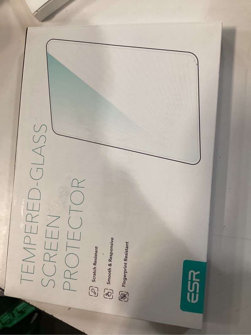 Condition photo showing New/Like New for ESR 2 Pack Screen Protector for iPad Mini 7 (A17 Pro), iPad Mini 7th/6th Generation(8.3 inch, 2024/2021), Tempered Glass with Alignment Frame, Anti-Scratch, HD Clear, Apple Pencil Pro/USB-C Compatible mini 7th/6th Gen (2024/2021) 2 Pack