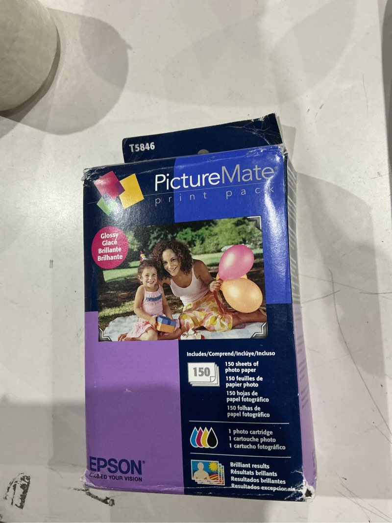 Condition photo showing New/Like New for EPSON T584 Standard Capacity Ink & Paper Combo Pack - Glossy (T5846) for select PictureMate Printers Black; Cyan; Yellow; Magenta Paper Product