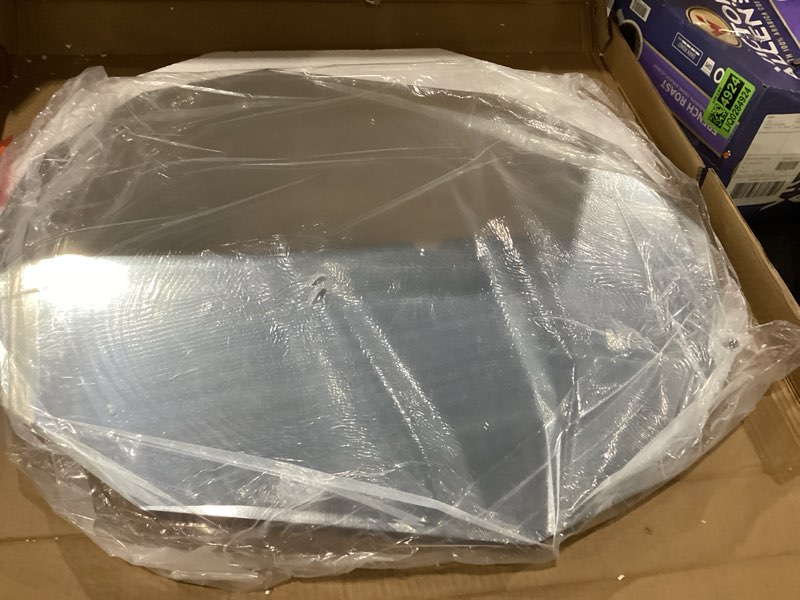 Condition photo showing New/Like New for Bathroom Mirrors for Over Sink, Round Frameless Mirrors for Wall, 24x30 Inch Beveled Bathroom Mirror, Bathroom Vanity Circle Mirror for Bedroom Living Room Entryway Home Decor Round 30"L x 24"W