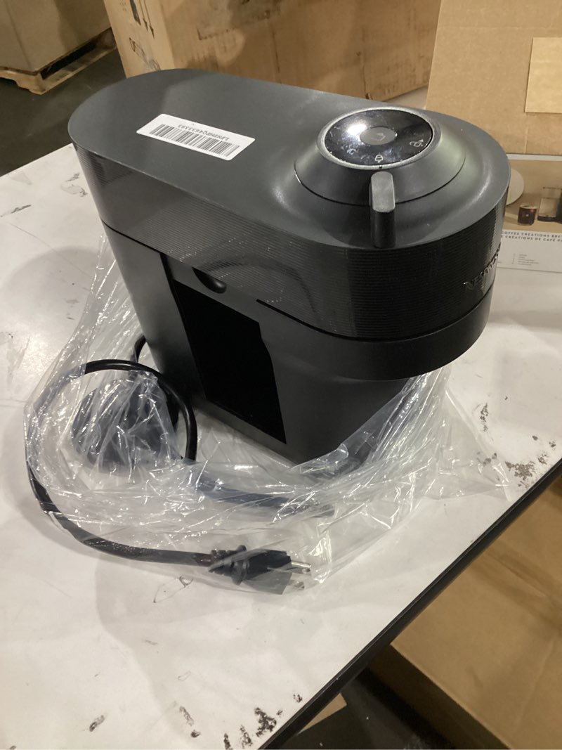 Condition photo showing Good Condition for nespresso vertuo pop+ coffee and espresso machine by de'longhi, liquorice black machine only liquorice black