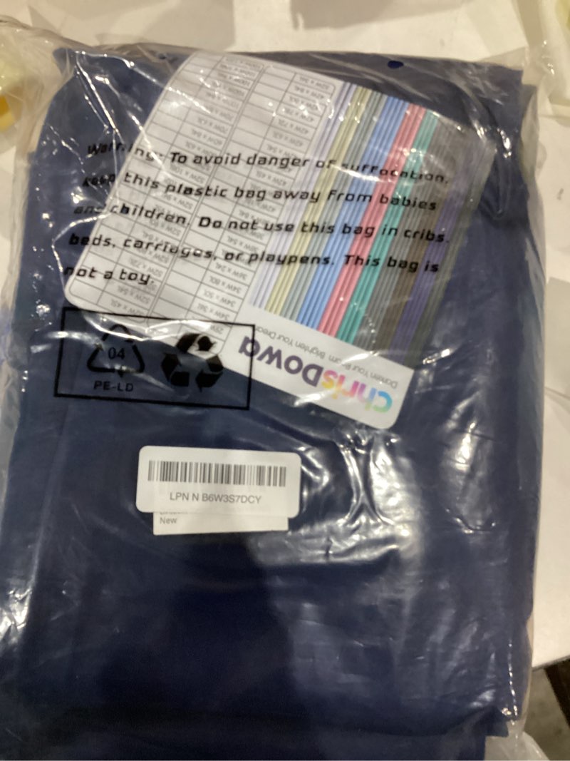 Condition photo showing Good Condition for ChrisDowa Blackout Curtains 90 Inches Long 2 Panels Set for Living Room, Grommet Thermal Insulated Room Darkening Curtains for Bedroom (Navy Blue, 52 x 90 Inch) 52"W x 90"L (Pack of 2) Navy Blue