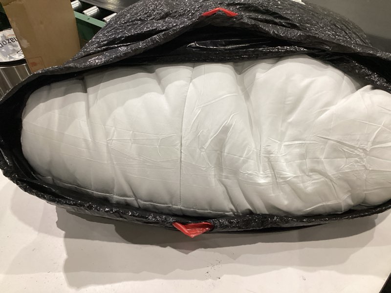 Condition photo showing Good Condition for bare home comforter set - oversized king size - ultra-soft - goose down alternative - premium 1800 series - all season warmth (oversized king, cream) oversized king 13 - cream