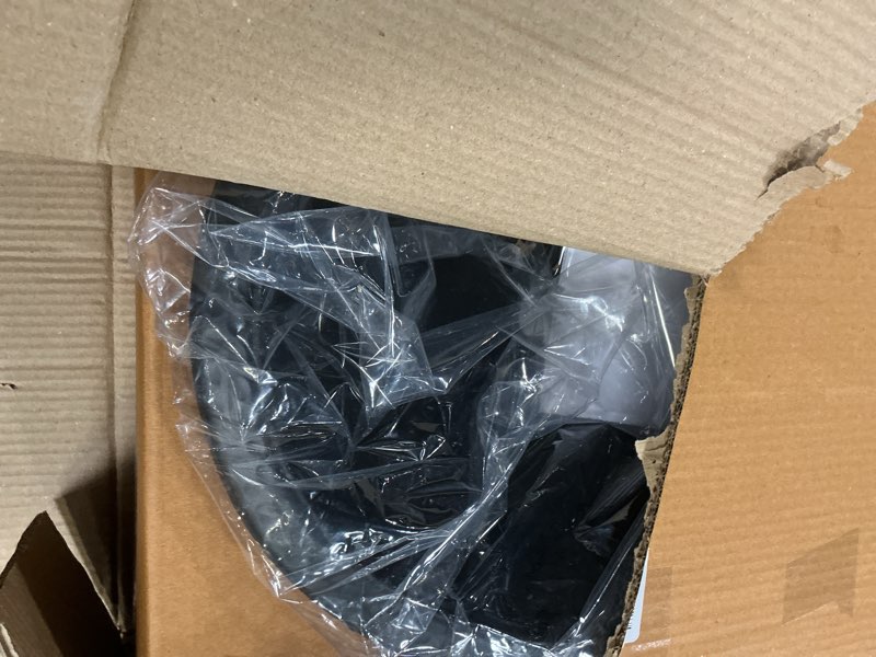 Condition photo showing New/Like New for monarch abode bathroom sink – 17-inch oval drop in bathroom sink, top mount hand hammered matte black vanity sinks for countertop, powder room, guest bath or restroom, drop in sinks for bathrooms