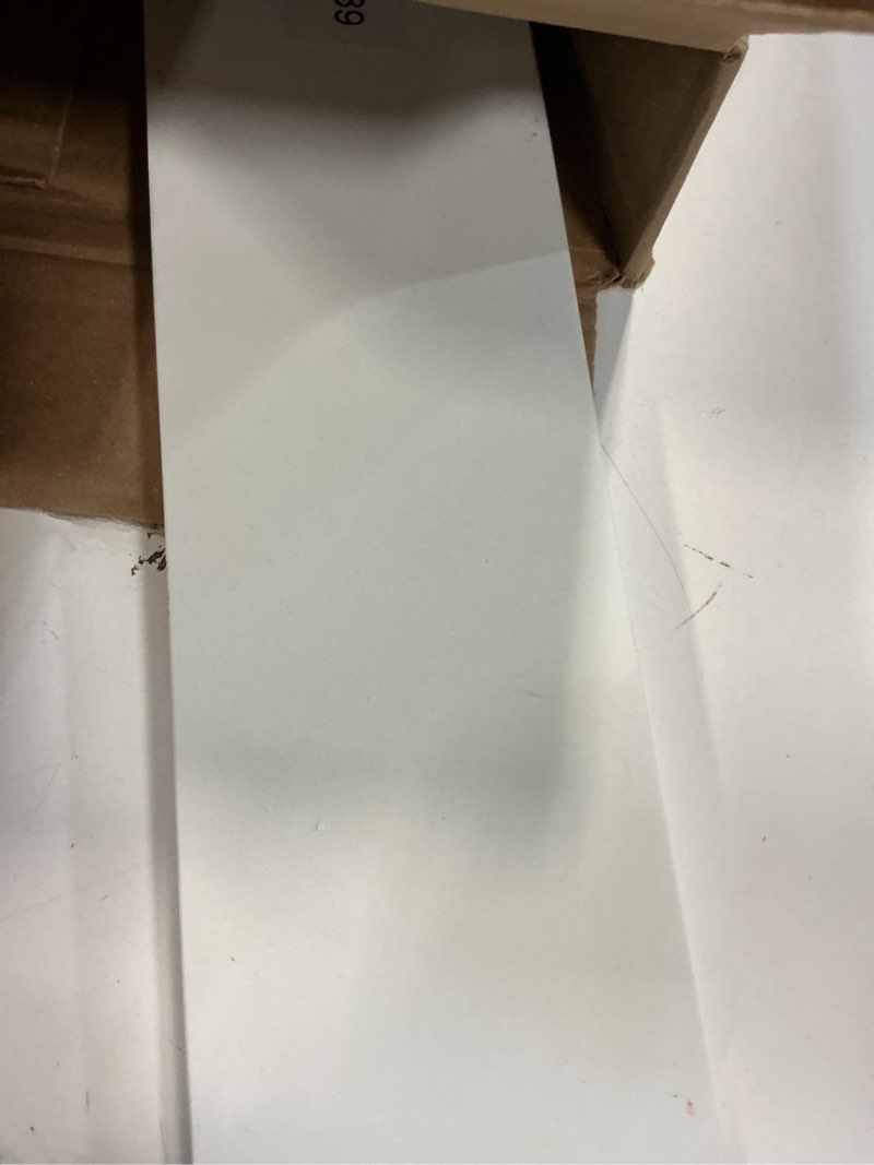 Condition photo showing New/Like New for 21 inch sidesplash in venice white, engineered stone side splash for bathroom vanity top, universal size bathroom sink sidesplash 21" sidesplash