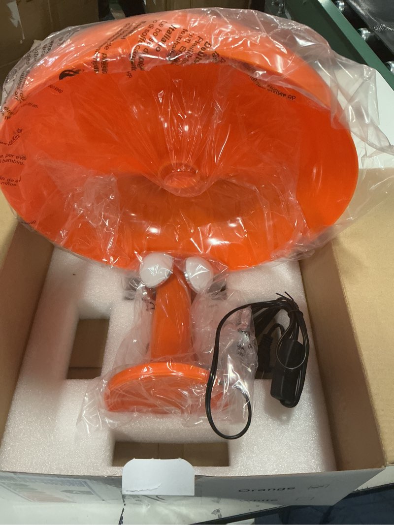 Condition photo showing New/Like New for Orange Mushroom Lamp, Mid Century Modern Table Lamp for Bedroom, Minimalist Mushroom Decor Bedside Small Lamps, 2700K(Bulb Included, Plug Powered)