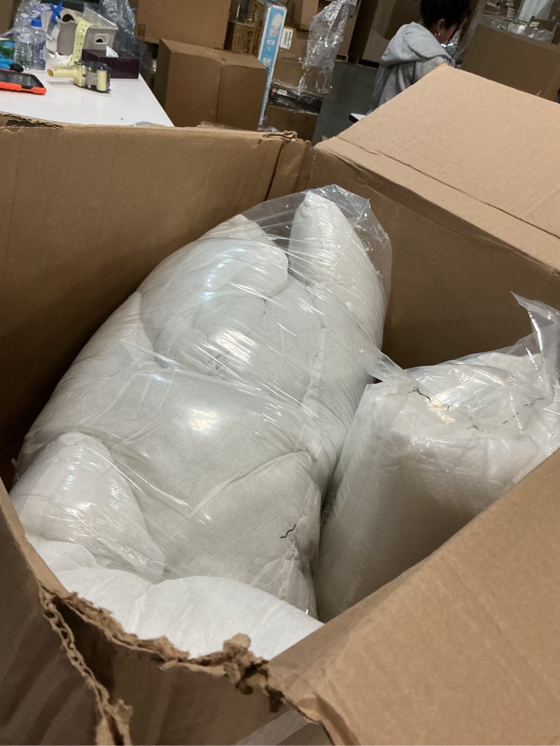 Condition photo showing As Is for MIULEE Throw Pillows Inserts, Pack of 2 18x18 Inch 100% Virgin Fiber Filling Bed Couch Pillows