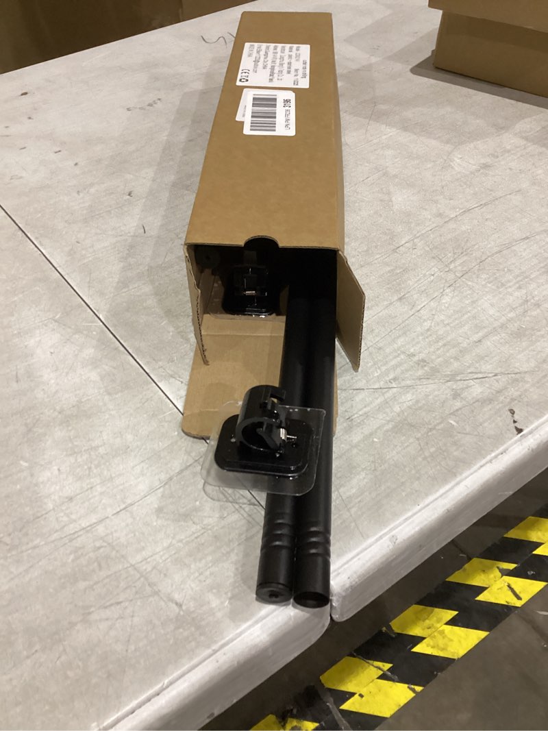 Condition photo showing As Is for Curtain Rods No Drilling for Windows,5/8 Inch Diameter Drapey Pole with No Drill Curtain Rod Brackets (2PCS Black, 30 to 45") 2PCS Black 30 to 45"