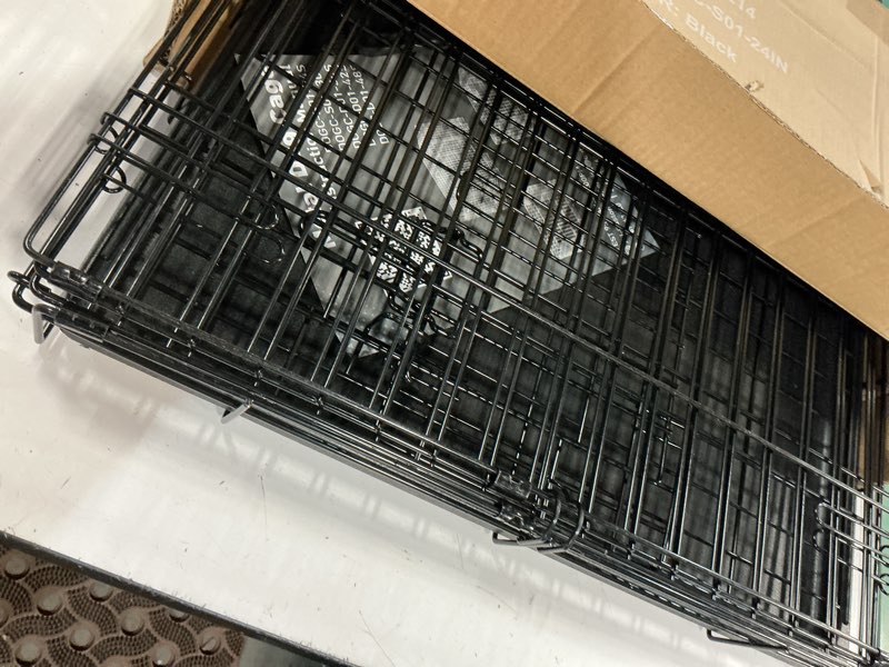Condition photo showing Good Condition for yapamar 24 inch single door dog cage - durable metal pet kennel with secure lock, collapsible design & removable tray for easy cleaning - portable puppy crate for small to medium dogs