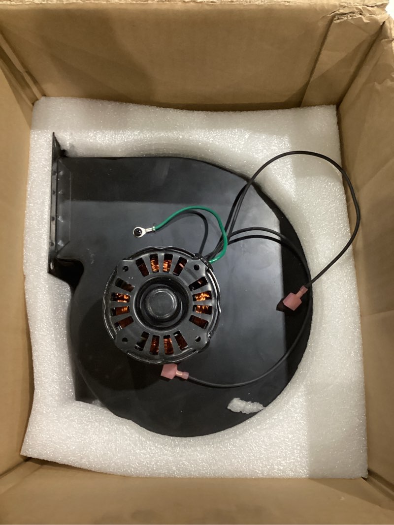 Condition photo showing As Is for adviace replacement pu-4c447 convection blower for englander & england pellet stove models 2002-present | sealed bearing system, quiet