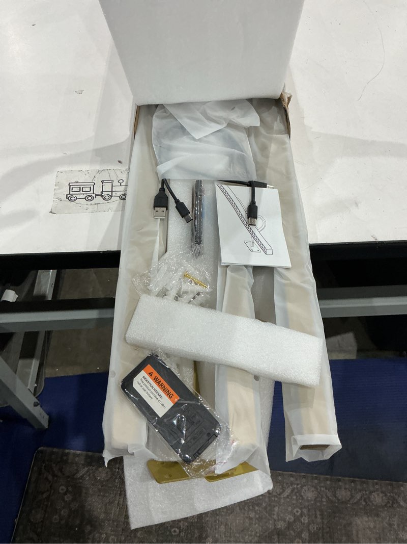 Condition photo showing Good Condition for 3 pack picture lights battery operated - 24inch brass wireless for gallery, museum, mirror, picture frames & office décor brass 3pack - 24 in