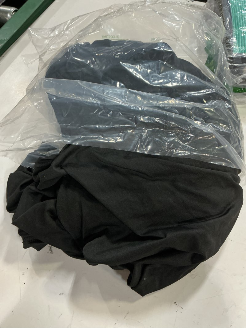 Condition photo showing Good Condition for ivapupu 2 pack 4ft table cloth for rectangular fitted events stretch black table covers washable spandex spring tablecloth protector for party, wedding, cocktail, banquet, festival black 4 ft - 2 pcs