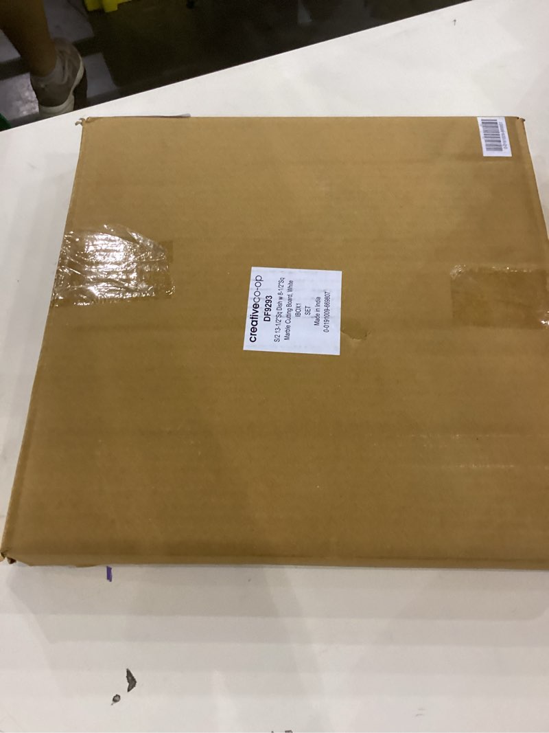 White marble cutting board