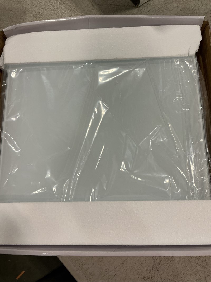 Condition photo showing New/Like New for digital scale for body weight, highly accurate bathroom scale with invisible led display & step-on technology, shatter-resistant tempered glass & anti-skid base for home gym, 400 lbs white 11in*11in