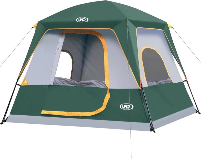 unp 4-person portable cabin tent camping tent