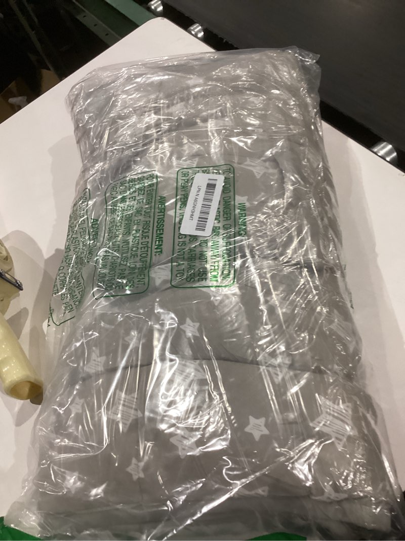 Condition photo showing Good Condition for Moonsea Toddler Nap Mat with Pillow and Fleece Minky Blanket Grey, Lightweight and Soft Perfect for Toddlers Preschool, Daycare, Travel Sleeping Bag for Girls, 21" x 50" Fit on a Standard Cot Beige Grey 21" x 50"