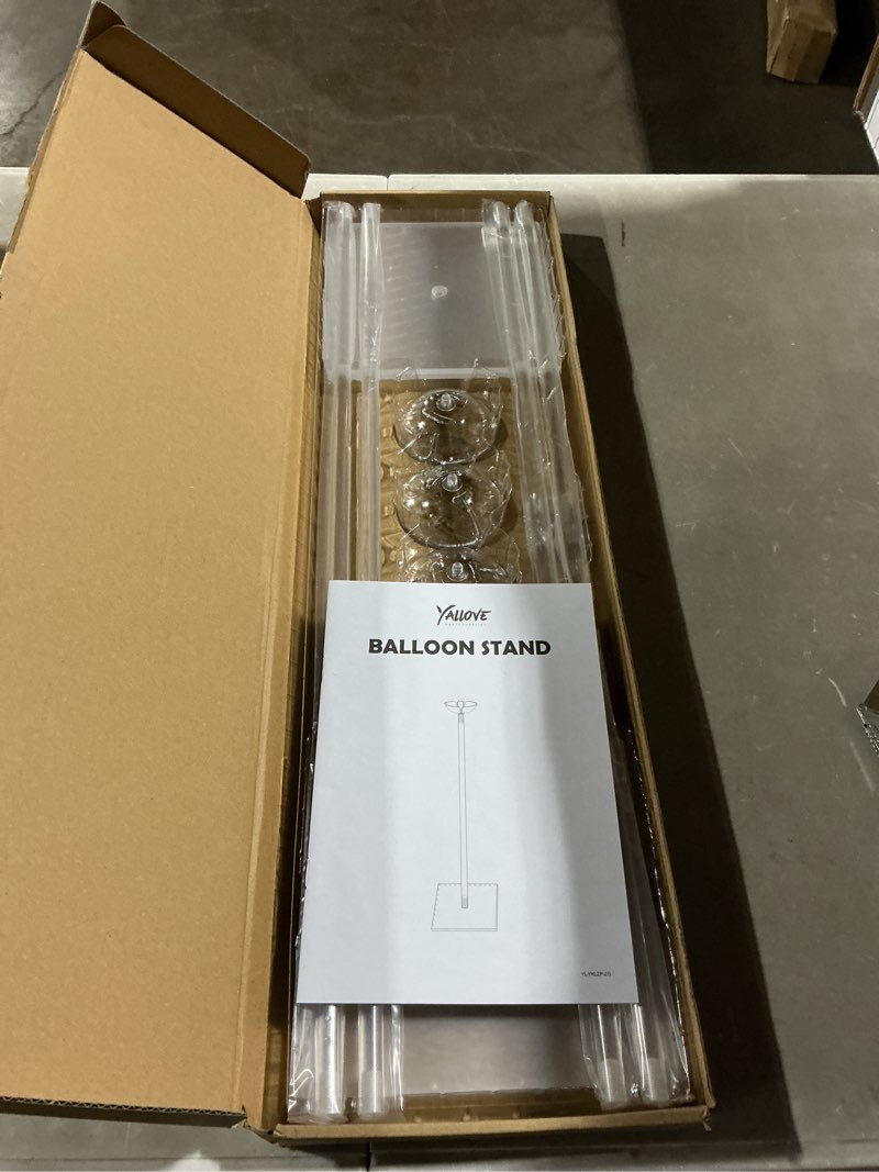 Condition photo showing Good Condition for yallove clear acrylic tabletop balloon stand kit, 23.6 inch 4 pack balloon stick holder with base for centerpiece party decoration (balloons not included) 23.6'' 4 pack