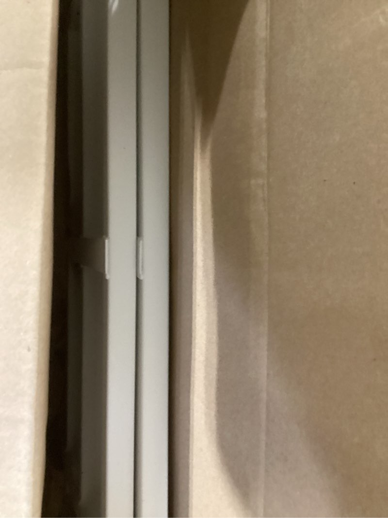 Condition photo showing Good Condition for fixed window safety guard 19”x 38” *2 pack adjustable width prevents accidental falls,non-egress, tamper resistant screws included,white 2 pack * 19x38 inches