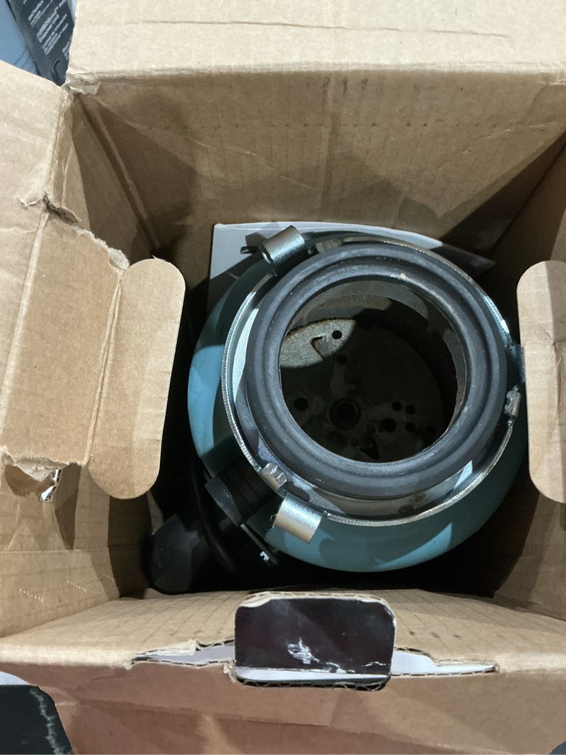Condition photo showing As Is for turbogrind max 1 hp. continuous feed garbage disposal with power cord