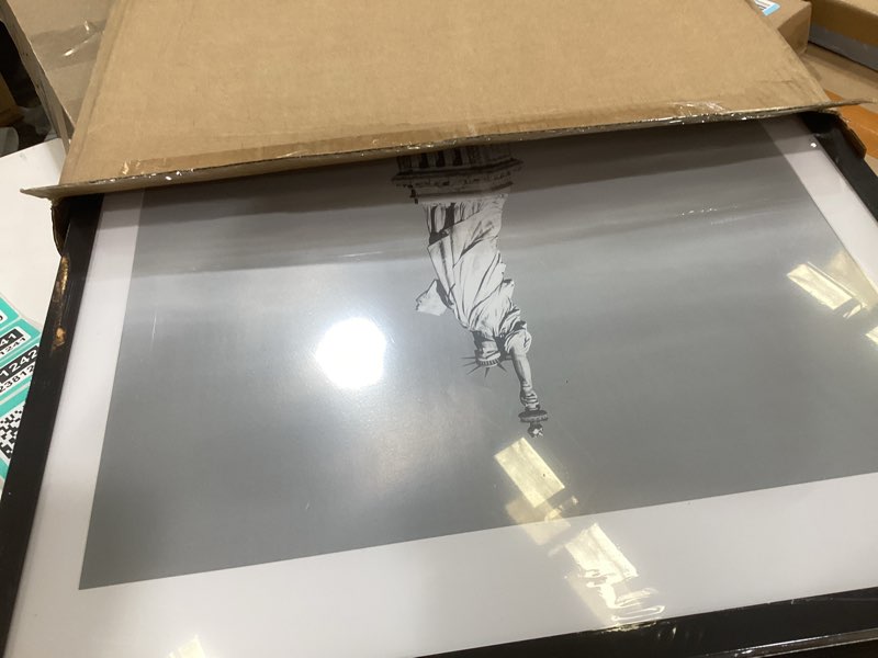 Condition photo showing New/Like New for ENJOYBASICS 18x24 Picture Frame, Display Poster 16x20 with Mat or 18 x 24 Without Mat, Wall Gallery Photo Frames, Black, 2 Pack Black 18x24