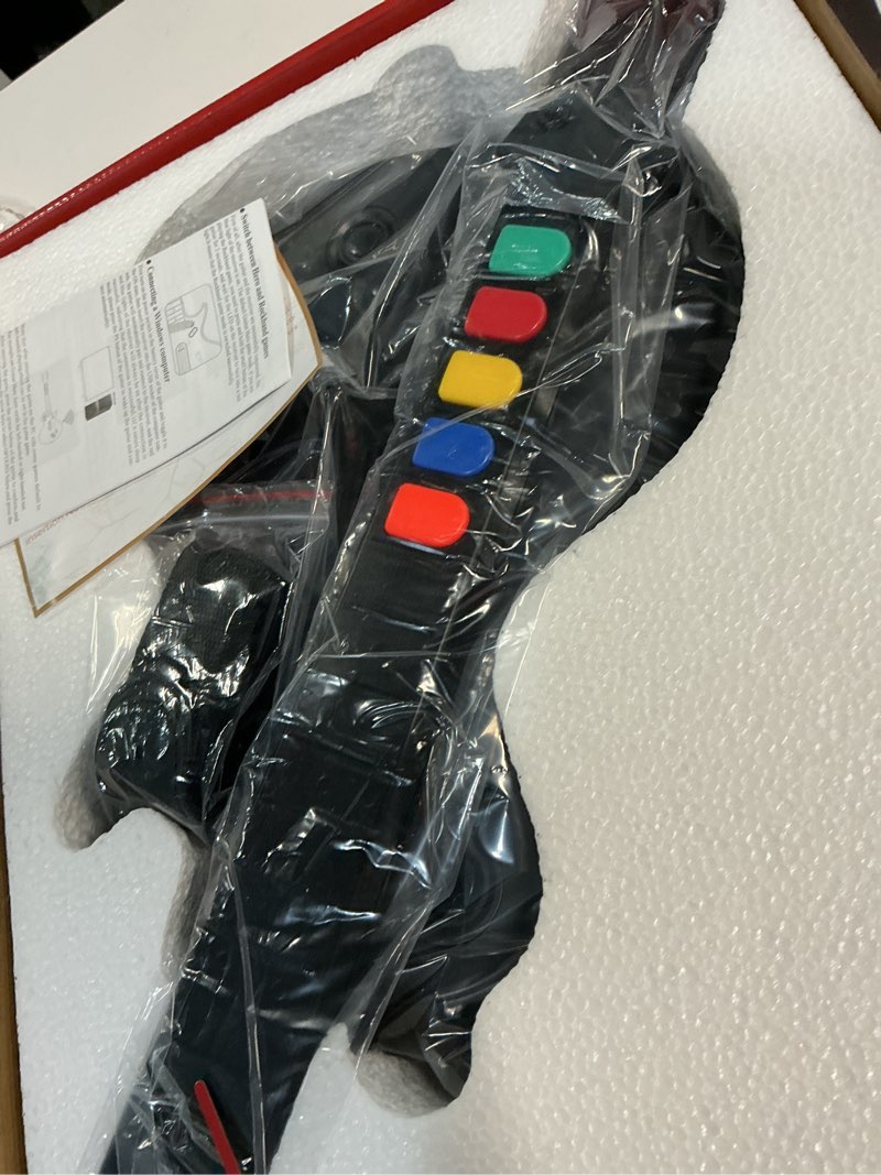 Condition photo showing New/Like New for nbcp 2.4g wireless pc/ps3 guitar hero rock band games guitar controller for pc/ps3 platform