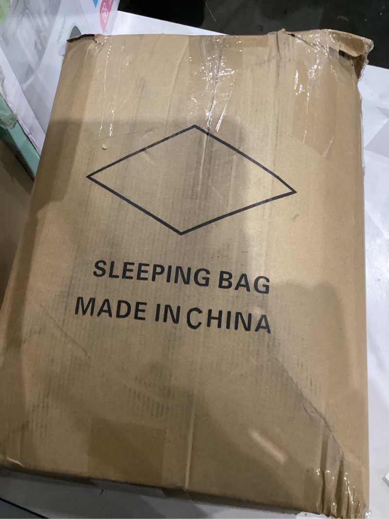 Condition photo showing As Is for Swtmerry Double Sleeping Bag for Adults with 2 Pillows, Big & Tall Queen Size XL Sleeping Bag for 2 