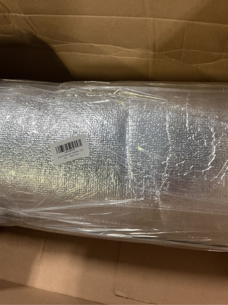 Condition photo showing New/Like New for Reflective Insulation Roll 24in x 50Ft (3mm) Foam Core Radiant Barrier Double Reflective Aluminum Foil Wrap Insulation Sheet Thermal Shield for Winter RV Window Thermal Cold Insulating Summer Heat 24"x50' Double-sided