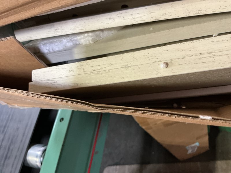 Condition photo showing Good Condition for Similar  Set of 1 VASAGLE Farmhouse Nightstands with Charging Station, Bedside Tables with Drawer, Open Compartment, Side Tables with Storage, for Bedroom, Rustic White and Honey Brown ULET859K41
