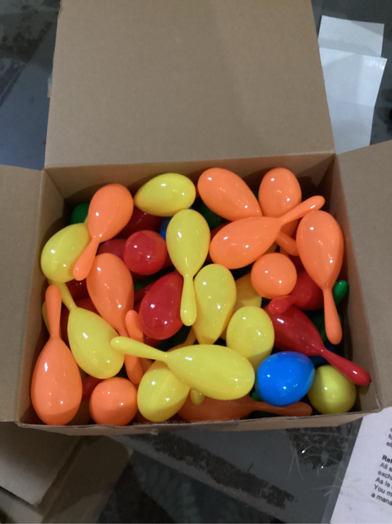 Condition photo showing New/Like New for Vinsot 66 Packs Mini Maracas for Kids Neon Maracas Bulk Shakers Mini Noisemaker Mexican Party Favors for Cinco de Mayo Mexican Classroom Musical Instrument Birthday Supplies, 6 Colors