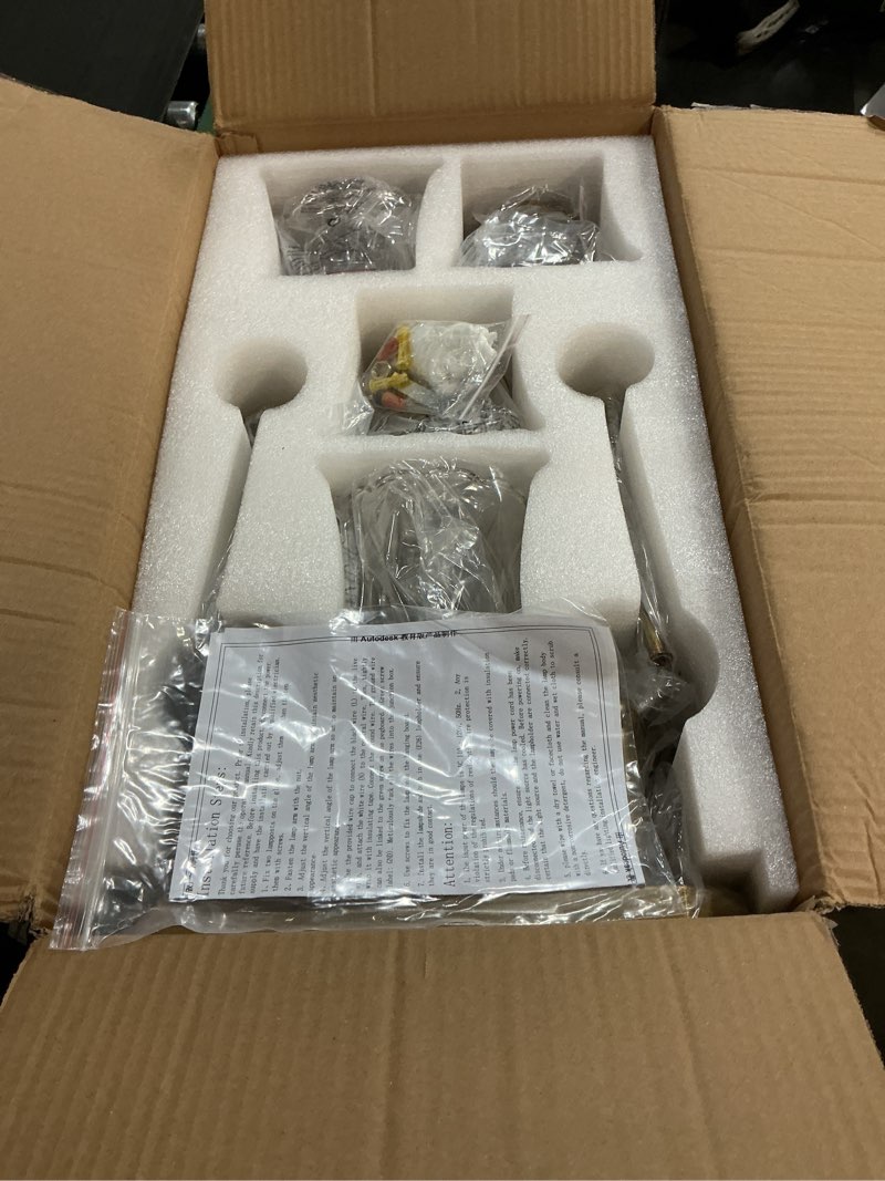 Condition photo showing New/Like New for maesta gold bathroom light fixtures, 4 light bathroom vanity light, matte antique gold finish with crystal glass shade, gold vintage vanity light for bathroom, living room, bedroom, hallway gold 4 lights