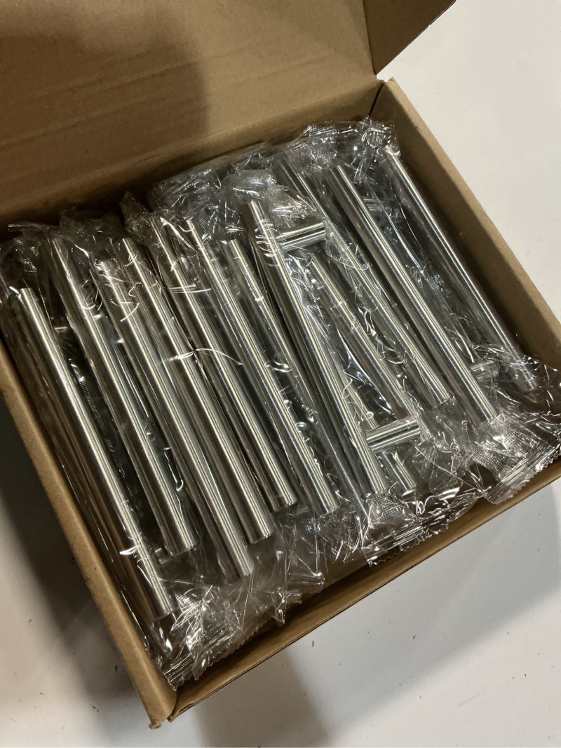 Condition photo showing Good Condition for probrico 30 pack hole centers (76mm) 3inch brushed nickel cabinet pulls stainless steel drawer handles euro style t bar dresser pull handle length 127mm(5inch)