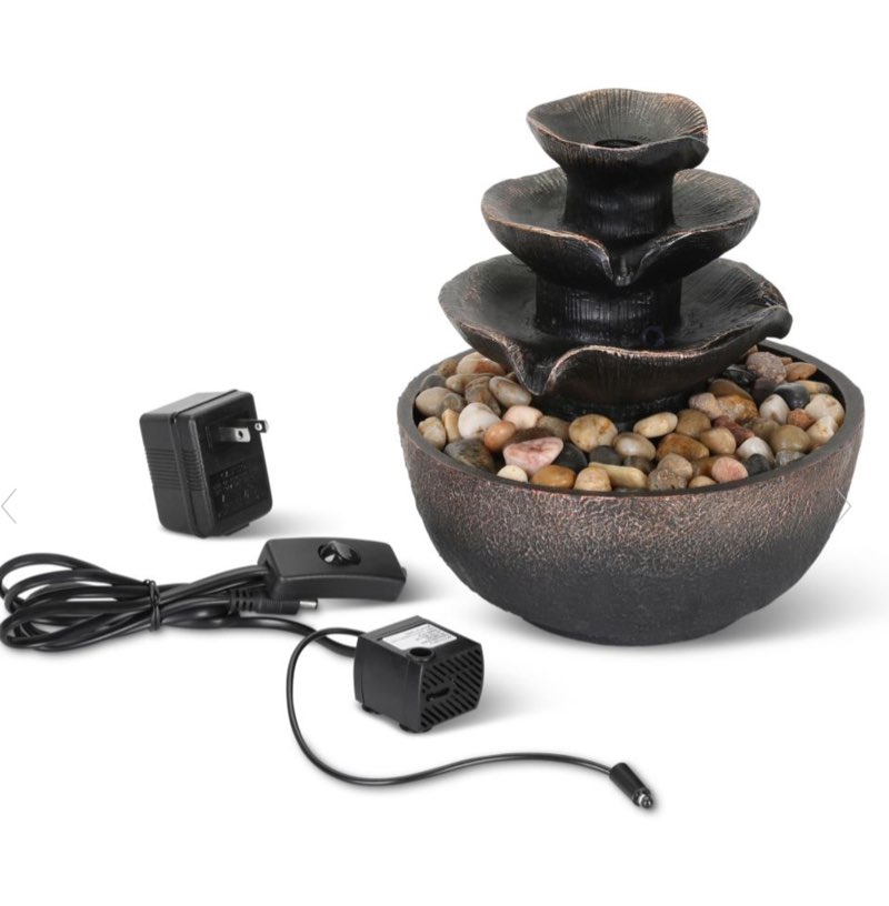 The Illuminated Indoor Zen Water Fountain