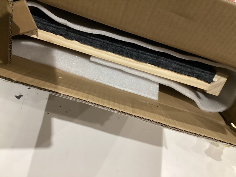 Condition photo showing As Is for dog ramp for bed, non-slip pet ramp with 5 adjustable heights, portable foldable wooden 40" long pet stairs for small & large old dogs & cats - lightweight & easy storage 40 inch