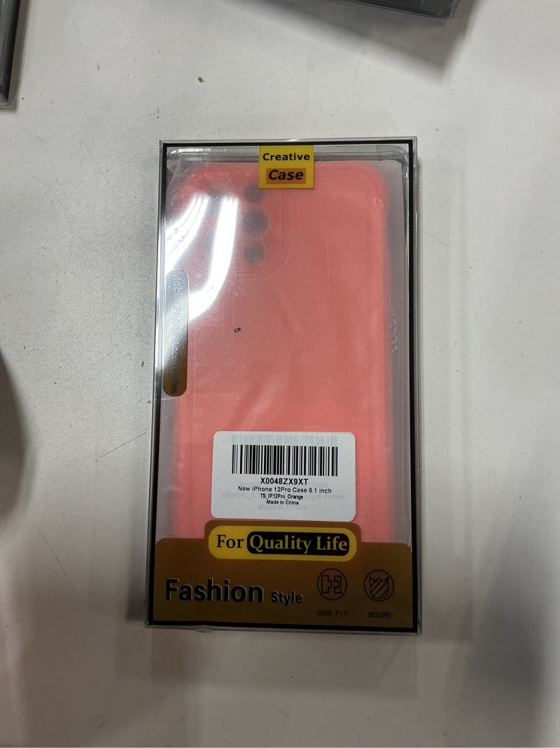 Condition photo showing New/Like New for COOLQO Magnetic for iPhone 12 Pro Case, Dual Layer Matte Scratch-Resistant, Orange A5_Orange 12Pro-6.1 inch