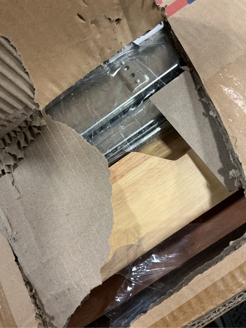 Condition photo showing Good Condition for dindon 2 tier pull out cabinet organizer (20" w x 21" d) wood and metal double tier slide out wood drawer under cabinet storage organization 20" w x 21" d oak wood, 2 tier