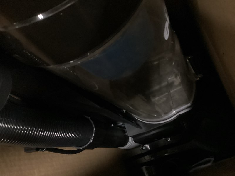 Condition photo showing As Is for eureka airspeed ultra-lightweight compact bagless upright vacuum cleaner, replacement filter, blue