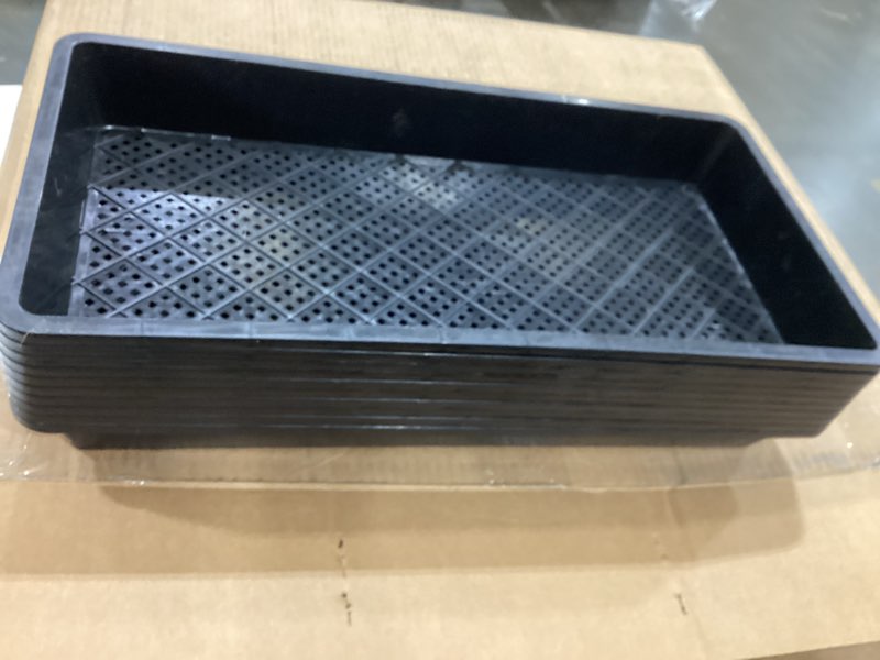 Condition photo showing Good Condition for begrit 1020 mesh bottom trays seedling starter 1020 mesh trays for microgreen plant seed tray 10'' x 20'' 12-pack