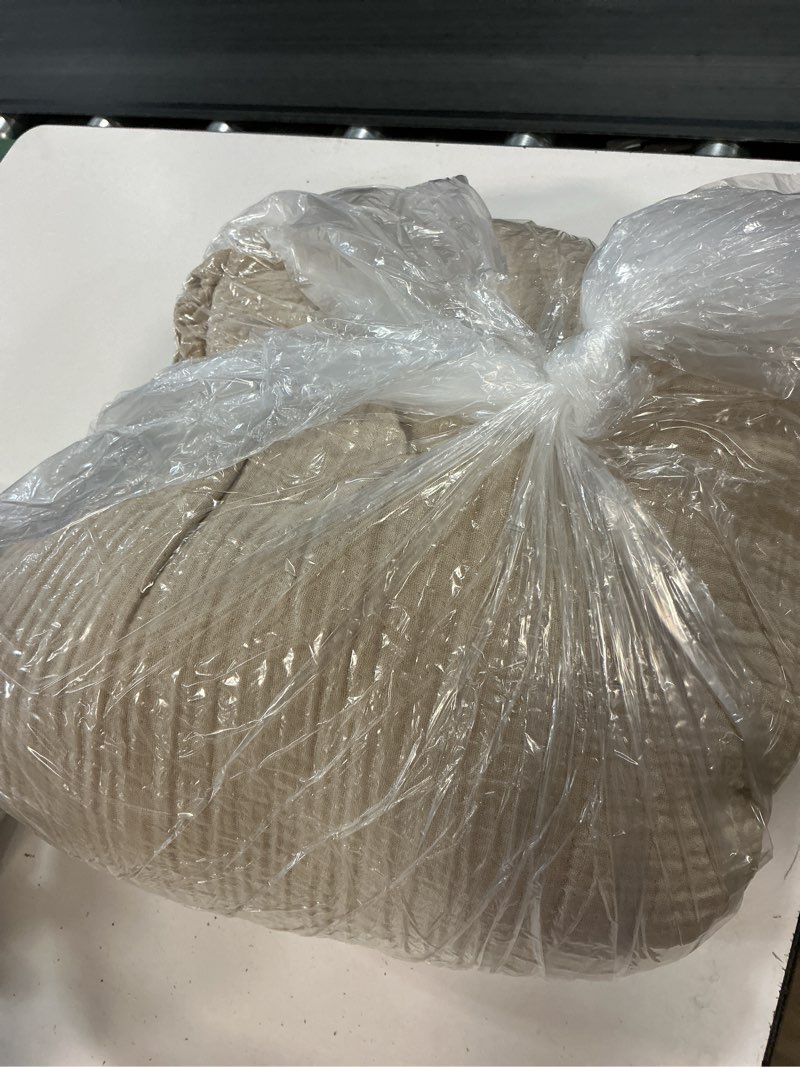 Condition photo showing Good Condition for organic airy gauze blanket, king/cal king, dune