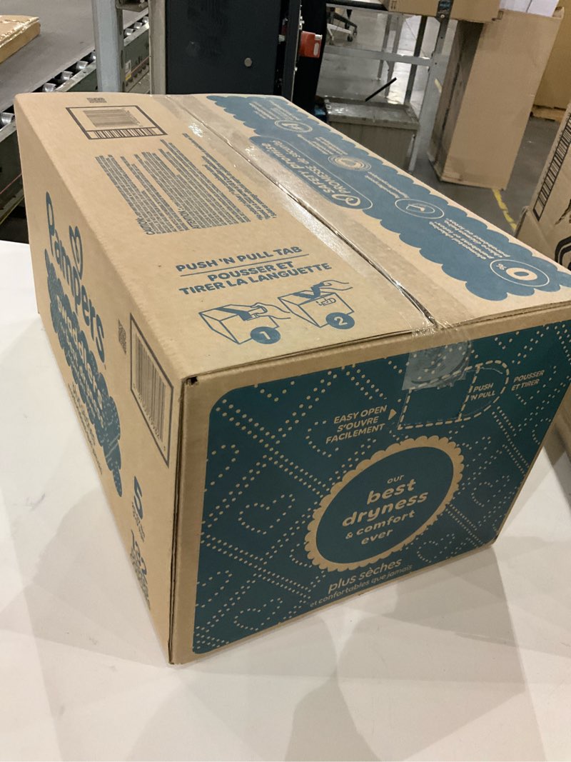 Condition photo showing New/Like New for Pampers Swaddlers Diapers, Size 5 (20-37 lbs), 132 Count, Absorbent, Keeps Baby Dry and Comfortable, Skin Safe Disposable Baby Diaper (Packaging May Vary) Size 5 132