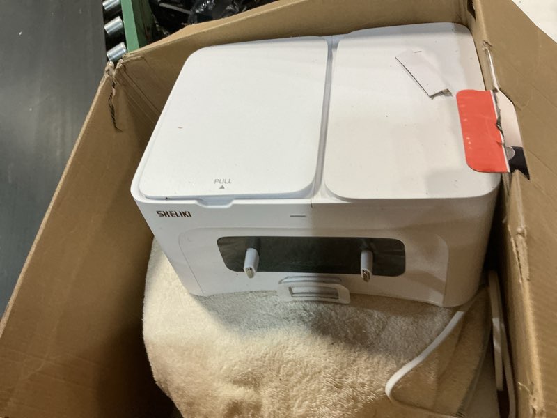 Condition photo showing As Is for Robot Vacuum and Mop Combo, 3-in-1 Robotic Vacuums Cleaner with 70-Day Self-Emptying Base, LiDAR Navigation Smart Mapping & Strong 6000Pa Suction, for Pet Hair, Hard Floor, Carpet D60S MAX -White