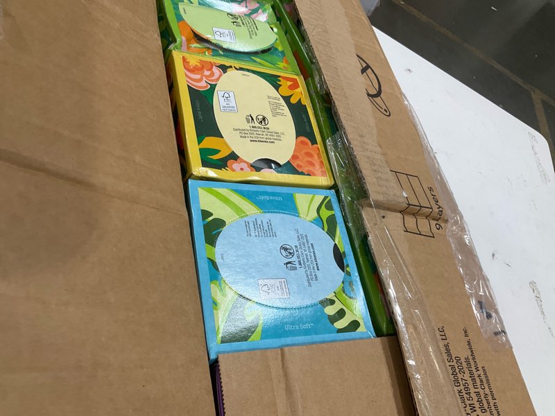 Condition photo showing Good Condition for kleenex ultra soft facial tissues, 10 cube boxes, 80 tissues per box white 80 count (pack of 10)