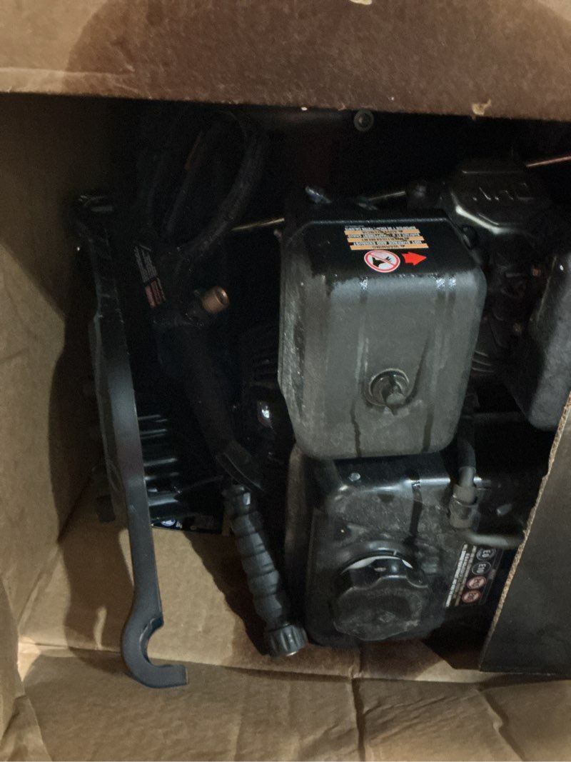Condition photo showing As Is for hart 3100 psi 2.5 gpm 212cc 4-cycle ohv gas powered cold water pressure washer