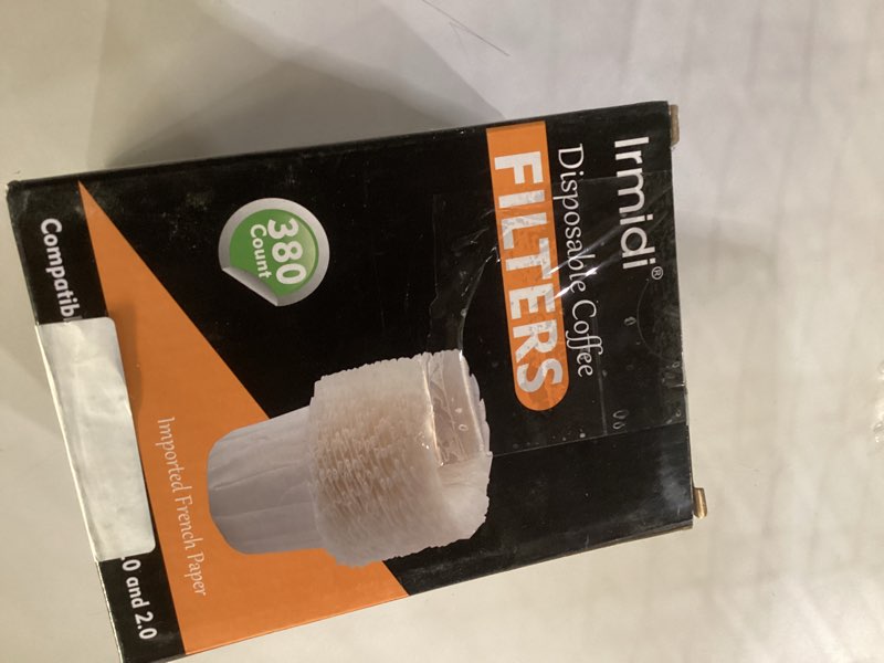 Condition photo showing New/Like New for Irmidi Disposable Coffee Filters 380 ct