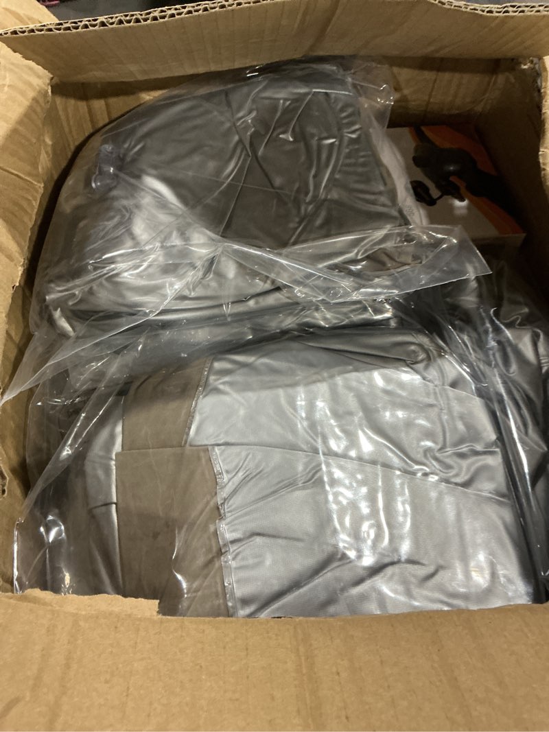 Condition photo showing New/Like New for Realspring 9 Pcs Inflatable Bean Bag Chairs for Adults with Electric Air Pump, Blow up Couch Folding Portable Inflatable Couch Lazy Sofa for Outdoor Movie Nights Camping Room (Coffee) 9 Coffee