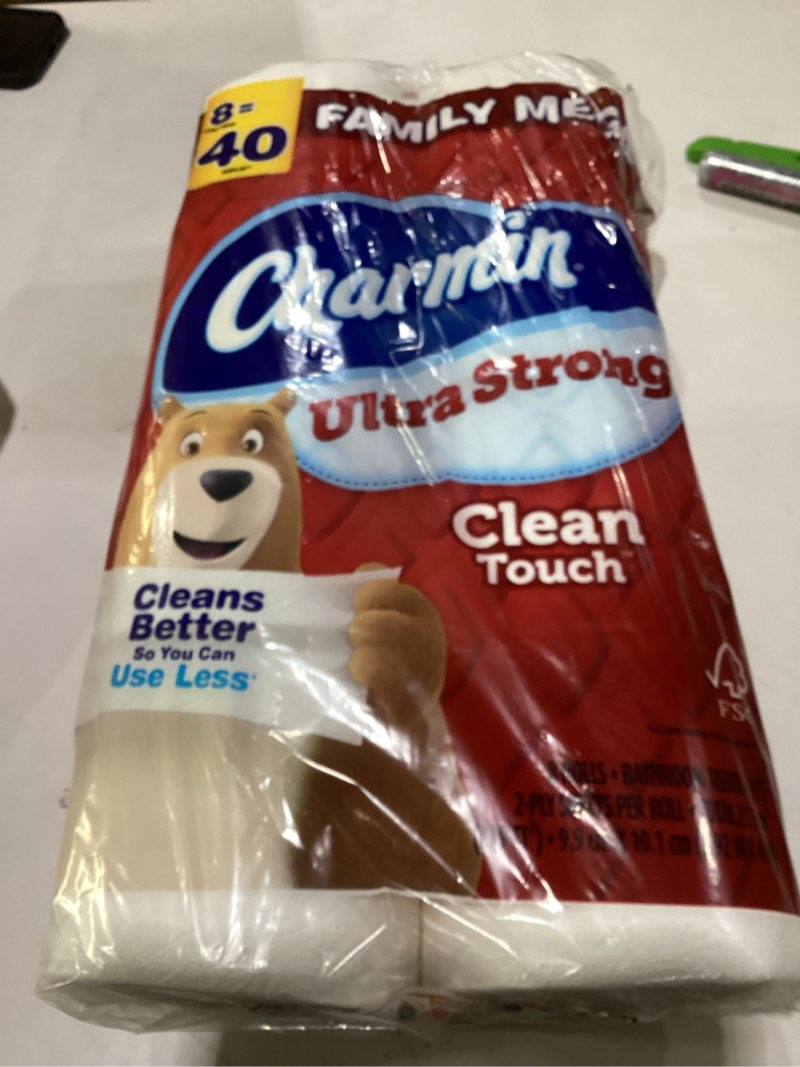 Condition photo showing New/Like New for Charmin Ultra Strong Clean Touch Toilet Paper, 24 Family Mega Rolls = 120 Regular Rolls