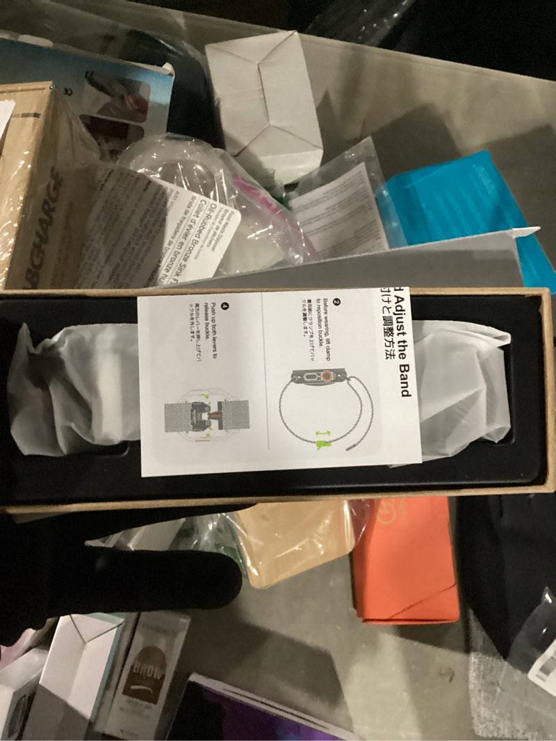Condition photo showing New/Like New for amBand Milanese Loop for Apple Watch Ultra 3/2/1 49mm, Stainless Steel Mesh with Secure Parachute-Style Buckle, Non-magetic Clasp, Breathable & Comfortable Luxury Band for Men Natural Titanium 49mm