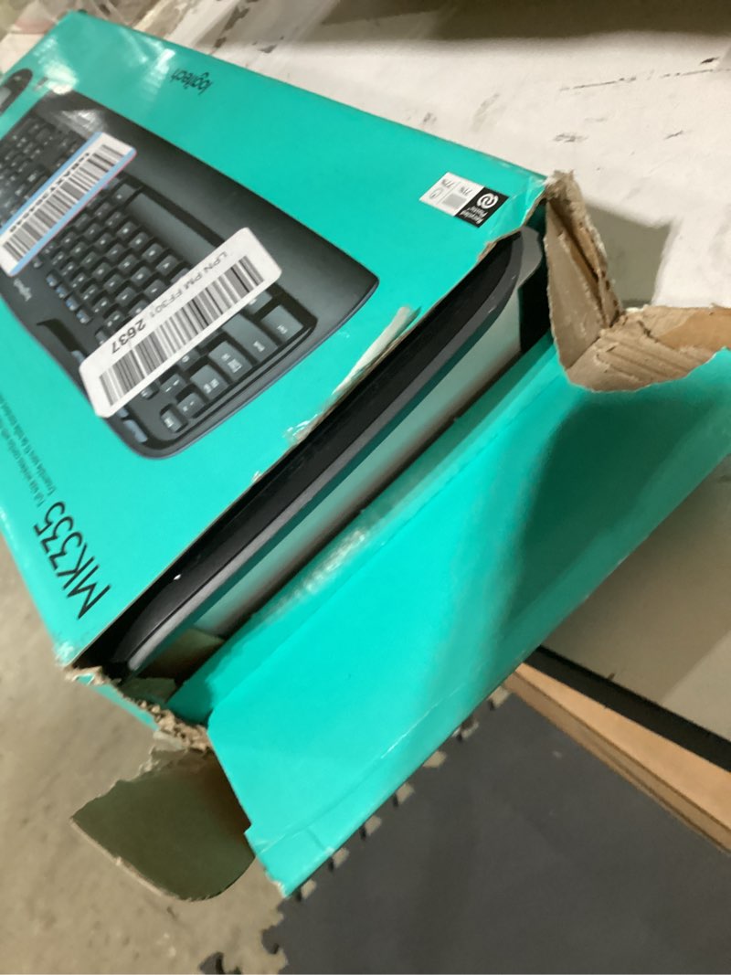 Condition photo showing New/Like New for Logitech MK335 Quiet Wireless Keyboard and Mouse Combo - Black/Silver Keyboard and Mouse Combo Wireless, Ambidextrous